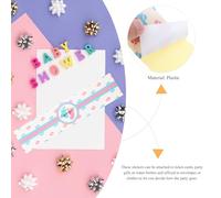 Hoement 24 Autocollants pour Révélation Identifications Garçon ou Fille Décorations pour Fête Prénatale et Shower Stickers Adhésifs pour Bouteilles et Présents Couleurs Bleu et Rose