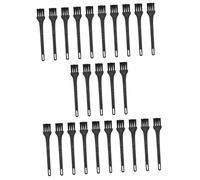 Hoement 25 pièces Brosse de Nettoyage Noire Brosse Multifonction pour Poussière Entretien Électronique et Rasoir Compacte et Ergonomique pour Maison et Voyage