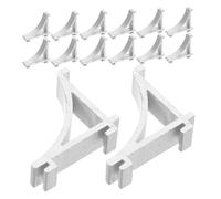 Hoement 25 Pièces Lot de Clips Support Étagères Réfrigérateur Alliage Aluminium Crochets Robustesse Anti-déformation pour Congélateur et Cuisine Maintien Fiable et Optimisation de Espace