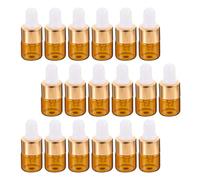 Hoement 25pièces Mini Flacons Compte-gouttes Verre Flacons Vides de Voyage Anti-uv pour Huiles Essentielles Parfums et Mélanges DIY Bouteilles Portables Faciles à Couleur Aléatoire