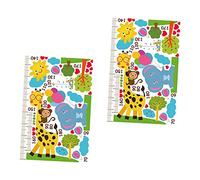 Hoement 2feuilles Autocollants Muraux Amovibles Règle De Hauteur Pour Décoration De Chambre à Coucher Avec Animaux Cartoons Pour Suivi De Croissance Et Esthétique Murale