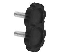 Hoement 2pcs Boutons à Vis Fileté M8 pour Pied de Parasol, Base pour Parasol en Pp et Fer, Compatible Polyvalent, Démontage Rapide pour Usage Extérieur