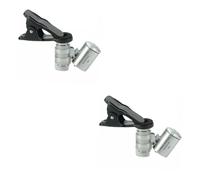 Hoement 2pièces Loupe Microscope Clip Réglable pour Téléphone Détecteur De Fausses Monnaies Et Bijoux Éclairage LED Intégré Compact Et Portable Couleur Aléatoire