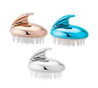 Hoement 3 pièces Brosse Massage Cheveux Anti-pelliculaire Peigne pour Chevelu Design Ergonomique pour Adultes Hommes et Femmes Nettoyage Facile