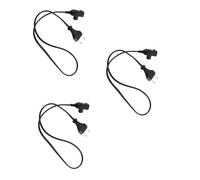 Hoement 3 Pièces Câble de Recharge Rapide Portable pour Bouillotte Électrique Noir en Pp et Cuivre, pour Voyage et Bureau, Alimentation et Sécurisée