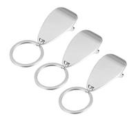 Hoement 3 pièces Décapsuleur Porte-clés Alliage Mini Argenté Ouvre-bouteille Compact Robuste pour Poche Cadeau Pratique pour Camping et Usage Quotidien