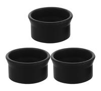Hoement 3 Pièces Œilleton en Caoutchouc pour Microscope, Cache-oculaire de Jumelles, Noir, Protection Oculaire Confortable, Compatibilité, pour Microscopes et Télescopes, Laboratoire