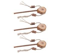 Hoement 3 Pièces Interactif pour Chat, Bâton à Hochet en Bois et Corde