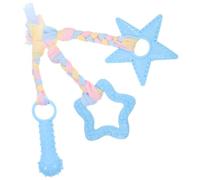 Hoement 3 Pièces Mâcher pour Chien TPR Solide, Petit, Entraînement | Forme Mignonne, Réduit L’ennui Mauvais Comportements, pour Chiot et Chien