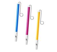 Hoement 3 pièces Sifflet Coulissant Garçon Fille Lot de Jouets Musicaux Colorés pour Développement Musical et Apprentissage Ludique