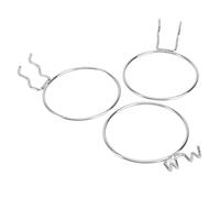 Hoement 3 Pièces Support Métal pour Tasses Inoxydable Crochet Mural Créatif Étagère Rangement Robuste pour Maison Restaurant Bureau Lot