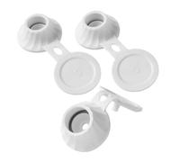 Hoement 3pièces Bouchons De Bouteille Inversés Couvercles Étanches Pour Flacons De Gel Et Shampooing Accessoire De Salle De Bain Pour Éviter Fuites