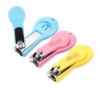 Hoement 3pièces Coupe- Pour De Tondeuses à Silicone Sécurisé Et Tout-petits Rose Bleu Vert