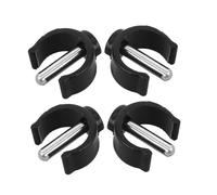 Hoement 4 Pièces Accessoires pour Cannes de Marche C-clips de Verrouillage pour Supports et Poignées Fixation Rapide et Sécurisée pour Béquilles et Bâtons de Randonnée Compatibles Tubes