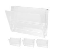Hoement 4 pièces Boîte de Rangement Cassette Audio Plastique Transparent Ensemble de Organisateurs Portables pour Stockage Facile et Protection des Bandes Bureau et Maison