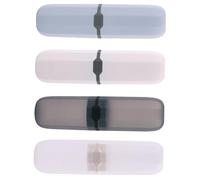 Hoement 4 pièces Boîtier de Rangement Portable pour Brosse à Dents et Dentifrice Design Compact et Multi-Usage comme Gobelet de Voyage Protège Brosse Dents Couleurs Assorties