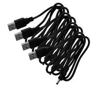 Hoement 4 Pièces Câble USB vers DC Cordon Alimentation Portable Multifonction Câble de Charge Sécurisé pour Haut-Parleur Ventilateur et Lampe