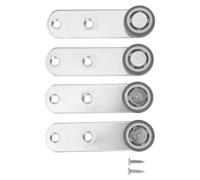 Hoement 4 Pièces Door Bottom Support Wheels Rubber Caster Rollers With High Load Capacity Smooth And Quiet Sliding For Barn Doors Wardrobe And Cabinet