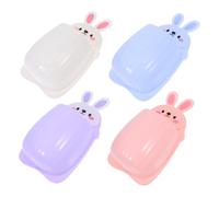 Hoement 4 Pièces Étagère Murale Organisateur Mural Cartoon pour Salle de Bain Rangement Auto Adhésif pour Cuisine Accessoires sous Évier