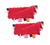 Hoement 4 Pièces Mouchoir Doudou Bébé Peluches Pour Bébés Serviettes En Peluche Mouchoir Bébé En Coton Serviette Pour Changer Les Couches Couverture Bébé Taggies Green Peluche Courte