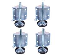 Hoement 4 pièces Nivellement Réglables Acier Robuste pour Meubles Étagères Tables et Armoires Lot Vis pour Compensation de Sols Irréguliers