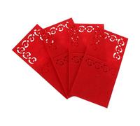 Hoement 4 Pièces Sacoche Fourchette Couteau Noël Léger Porte Couverts Table Noël Vaisselle Décor