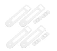 Hoement 4 Pièces Safety Cabinet Locks U-shaped Childproof Slide Latches For Kitchen Drawers Cupboards And Refrigerator Plastic Child Safety Locks