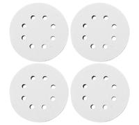 Hoement 4 Pièces Tampon de Polissage en Éponge Noire, Interface Douce | Ponçage Fin et Suivi des Contours, pour Disques et Ponceuses Orbitales, Usage Atelier
