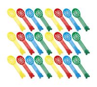 Hoement 40pièces Pelle à Litière pour Petits Animaux Cuillère à Litière Plastique avec Manche Ergonomique Tamiseur pour Hamsters Chatons Chinchillas et Hérissons Outil de Nettoyage