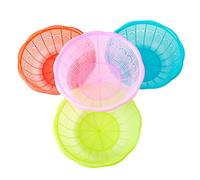 Hoement 4Pcs Sur Évier Passoire Passoires D'Évier Évier Panier Empilable Panier De Légumes Fruits Lavage Égouttoirs Bassins En Plastique Fruits Et Légumes De