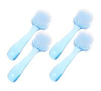 Hoement 4pièces Brosse à Ongles Plastique Set De Brosses Nettoyantes Pour Ongles Accessoire De Manucure Et Nettoyage Visage