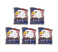 Hoement 5 Pièces Épingle Commémorative Portable en Alliage de Zinc pour Célébration Patriotique, Légère et Élégante, Décoration Anniversaire 250e Fête Nationale Américaine