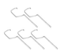 Hoement 5 Pièces Gutter Hangers Heavy Duty Iron Rain Gutter Bracket Weatherproof Roof Support For Residential And Industrial Water Drainage