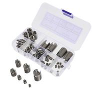 Hoement 50 pièces Inserts Filetés Auto-taraudeurs Acier Inox pour Renfort Filetage Intérieur Protection Écrou Montage Facile