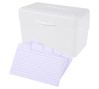 Hoement 50pièces Index Cards Lined Memo Notepad With Storage Box Portable Flashcards For Study Vocabulary Practice And Note Taking