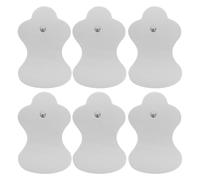 Hoement 6 Coussins de Massage Électrodes Multifonctions en Tissu Non Tissé, Autocollants, Haute Conductivité, sans Gel Supplémentaire, Pack de 6 pour Soulager les Douleurs Musculaires