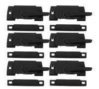 Hoement 6 Ensembles Lot de Serrures Lunette de Fenêtre Coulissante Noir Loquet Croissant Robuste et Verrouillage Sécurisé pour Portes et Fenêtres à Glissière Remplacement Fiable