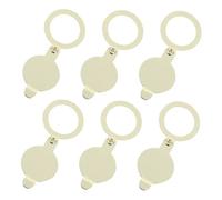 Hoement 6 Pièces Cache-œil de Porte Cuivre Doré Protection Vie Privée Anti-regards pour Porte Appartement Couvercle de Sécurité et Facile à Installer