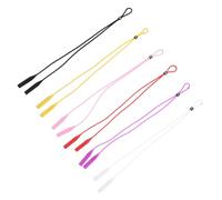 Hoement 6 pièces Lanières Lunettes Silicone Réglables Bandeau Léger Maintien Antidérapant pour Porter Lunettes Autour Du Cou Accessoire Pratique pour Usage Quotidien