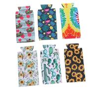 Hoement 6 pièces Manchon Isolant Neoprene pour Canettes Lot de Réutilisable et Étanche Protection Thermique pour Boissons pour Bière et Soda Accessoire Voyage et Pique-