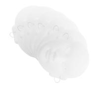 Hoement 6 Pièces Masque Halloween Blanc en Papier, Visage Vierge | Masques de Mascarade Non Peints, Surface Vierge pour Peinture, Style Théâtre Chinois, Fêtes et Spectacles