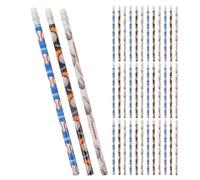 Hoement 60 Pièces Crayons Baseball en Bois, Gommes, Écriture | Motif Sportif Coloré, Usage Maison et Classe, pour Cahiers et Papier, Maintien du Trait Plus Longtemps