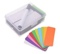 Hoement 60pièces Étiquettes Magnétiques Effaçables à Sec Réutilisables Couleurs Vives pour Tableau Blanc Bureau Classe Maison Réfrigérateur Surface Métallique