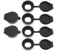 Hoement 6pcs Couvercles en Plastique Étanches pour Serrure à Came, Protection Imperméable, Retrait Facile, Diamètre Intérieur 18x16 Mm, pour Serrures de Porte Extérieures