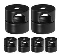 Hoement 6pcs Douilles en Aluminium pour Supports de Lampe Enfichables, Résistance la Rouille, Installation Facile, pour Luminaires Suspendus et Lustres Modernes