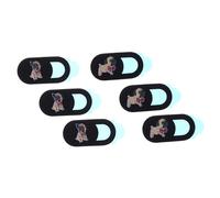 Hoement 6pcs Webcam Couverture Téléphone Ordinateur Chien Créative Pratique Webcam Couverture Mini