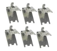Hoement 6pièces Clips Inoxydable Pour Étagère De Réfrigérateur Support Solide Fixation Pour Clayette De Congélateur Cuisine