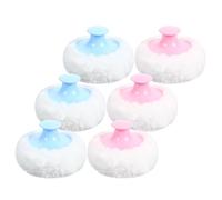 Hoement 6pièces Houppette Douce pour Poudre et Maquillage de Houppettes Cosmétiques pour Garçon Fille et Soin du Corps Facile à Nettoyer