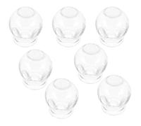 Hoement 7 pièces Lot de Ventouses Verre pour Thérapie Sous Vide Massage Ventouse Chinoise Épaissie Soin Du Corps et Du Métabolisme Kit Professionnel à Usage Domestique