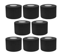 Hoement 8 Bandes Noires Jetables pour Tour de Cou en Papier, Étanchéité Serrée, Pliables et Faciles à Ranger, pour Salon de Coiffure et Spa Massage